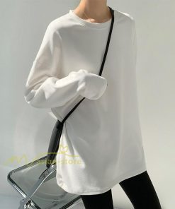 tシャツ・カットソー | 長袖tシャツ レディース クルーネック 長袖 Tシャツ ロングTシャツ 20代30代40代50代 ゆったり 体型カバー 通勤通学 お出かけ カジュアル インナー 快適 着痩せ