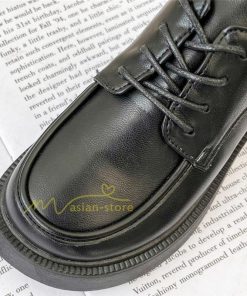 ローファー | レディース 痛くない ローヒール 楽 大人 黒 ブラック 柔らかい 歩きやすい レースアップ カジュアル 通勤通学 20代30代40代 レザー調 履きやすい