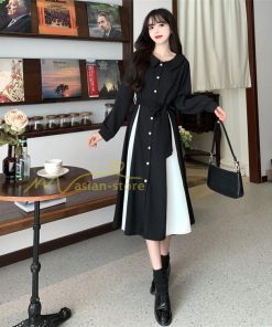 マキシ | ロングワンピース 秋物 レディース ミモレ丈 Aラインワンピース 切り替え フェイク レイヤード風 重ね着風 30代40代 着やせ 上品感 お呼ばれワンピース