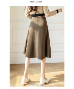 スカート | 秋 冬 レディース ボトムス ロングフレア ミモレ丈Aライン30代 40代 50代 着やせ 上品 秋冬 ラシャ 2022新作 通学 通勤