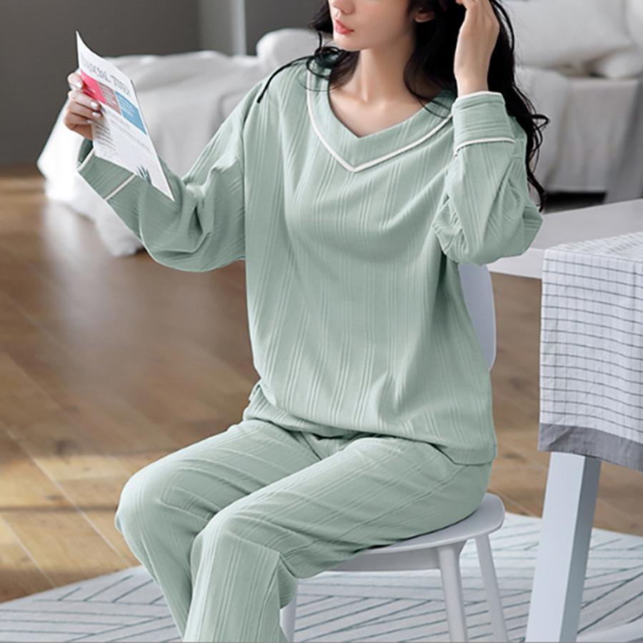 インナー・ルームウェア | 長袖 ルームウェア 上下セット 韓国風