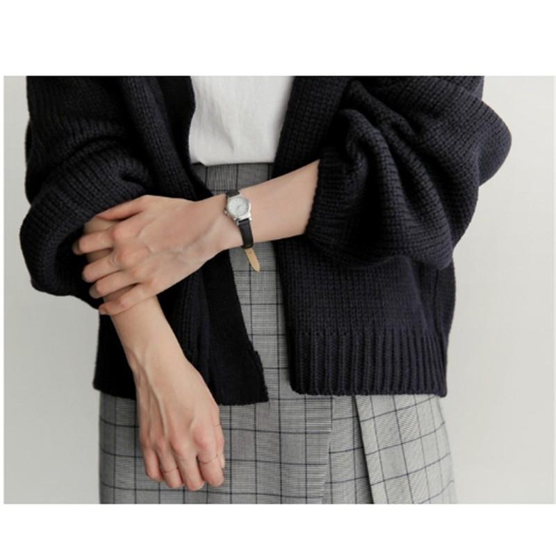 カーディガン | ニットレディース ショート丈 セーター 羽織り 可愛い 長袖 秋物 アウター 20代40代 通学通勤 秋冬服 トップス 無地