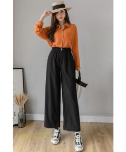 ワイドパンツ | ガウチョパンツ ゆったり ロングパンツ ハイウエストパンツ ウエストゴム カジュアルパンツ 無地 体型カバー レディース おしゃれ 通勤通学