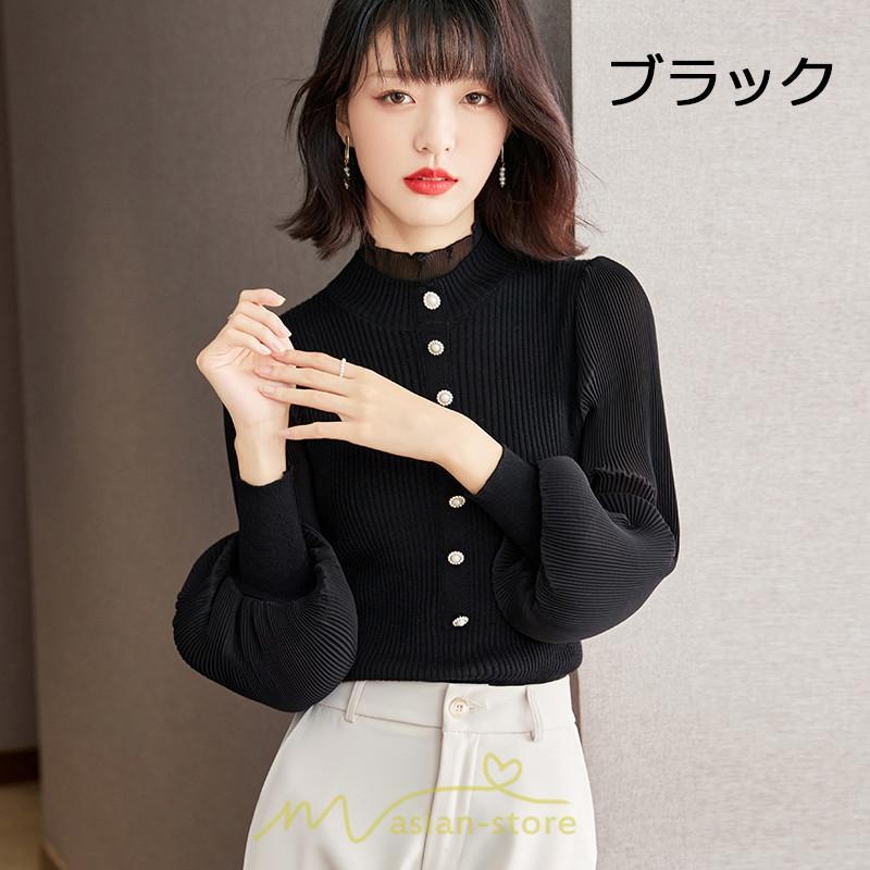 ニット・セーター | カーディガン レディース ニット 上品 カーデ ニットカーディガン 切り替え レース グシンプル 長袖 秋 冬 秋冬 カジュアル 着痩せ 通勤 楽チン レトロ風 大人