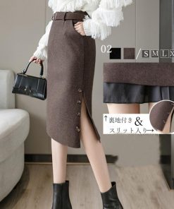 タイトスカート | 膝下丈 スリット 秋冬