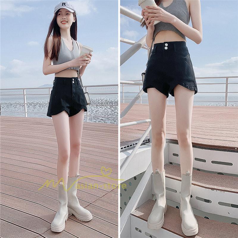 ショートパンツ | レディース デニム 短パン ジーンズ ボトムス 20代30代40代 カジュアル お出かけ 通勤通学 韓国風 ファッション 上品 着痩せ