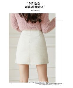 スカート | ミニレディース Aライン タイト ショート丈 キュロットラシャ 暖か カジュアル お出かけ 韓国風 2022秋冬 着回し 通勤 新作