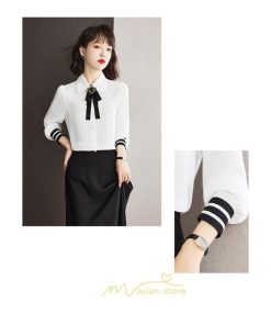 シャツ・ブラウス | ブラウス 長袖 レディース おしゃれ トップス シフォンブラウス オフィス 通勤 ゆったり 体型カバー 秋服 リボン 着痩せ オシャレ お出かけ 可愛い 上品