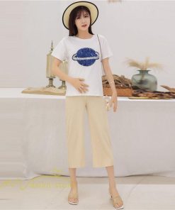 パンツ レギンス | マタニティパンツ 7分丈 レディース 着痩せ ゆったり マタニティウェア サマーパンツ カジュアル ウエスト調整 妊婦 産前 新作 きれいめ 夏 パンツ おしゃれ