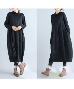 マキシ | ワンピース レディース 春秋 長袖 ゆったり ロング丈ワンピース シンプル 体型カバー 大きいサイズ 新作 カジュアル きれいめ 無地 30代 40代 着痩せ