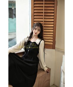 マキシ | ドッキングワンピース 秋 レディース 長袖ワンピ 切替 フェイク レイヤード風 重ね着風 Aラインワンピース 着痩せ ワンピース 可愛い 大人 二次会 30代40代