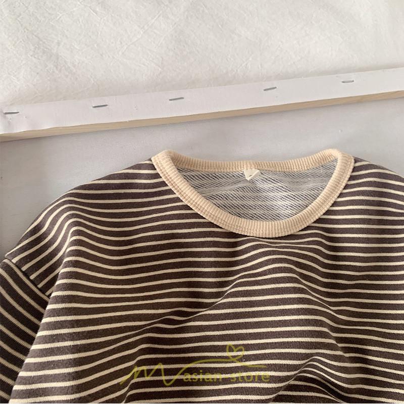 衣装 服 | 子供服服 子ども服 こども服 キッズ服 Tシャツ 長袖 女の子 男の子 ガールズ ボーイズ ジュニア キッズ 冬 秋 子ども ボーダー柄 かわいい 上質