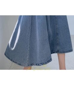 スカート | デニムロング レディース ロングボトムス フレア大きいサイズ 無地 シンプル 秋物 秋服 オシャレ キレイめ 秋冬