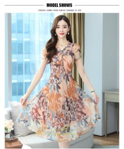マキシ | ワンピース レディース 夏 シフォンワンピース 体型カバー 着痩せ 韓国風 30代 40代 50代 通勤 OL デート おしゃれ 新作 二次会 お出かけ 2022 キレイめ