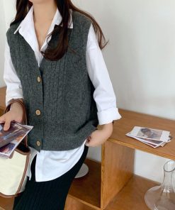 ニット・セーター | Vネック ニットベスト レディース春秋冬