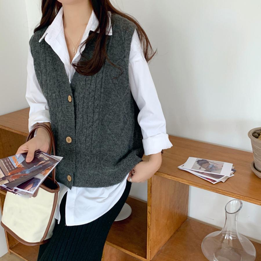 ニット・セーター | Vネック ニットベスト レディース春秋冬