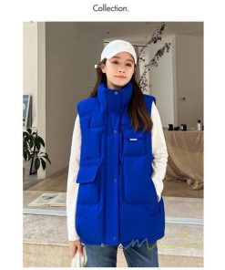 ベスト | ダウンレディース スタンドネック 中綿ノースリーブ ダウン シンプル 秋冬コーデ 50代 40代 新作 中綿 30代 20代 冬服 大きいサイズ ポケット