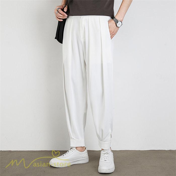 チノパン | テーパードパンツ メンズ 無地 ロング丈 夏新作 サマーパンツ 上品 ウエストゴム テーパード 春 夏 カジュアルパンツシンプル 上品 おしゃれ 秋 メンズスタイル