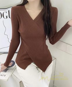 ｔシャツ・カットソー | リブカットソー レディース 秋 秋服 トップス 長袖 ロングスリーブ リブ カットソー 綿混 秋コーデ インナー タイト 伸縮性 ショート丈 スリム ニットソー