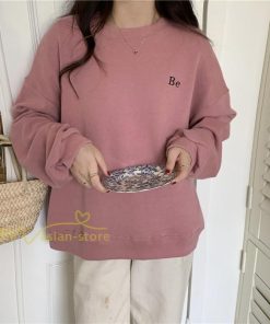 パーカー | トレーナー 長袖 刺繍 レディース スウェット 長袖トレーナー シンプル 20代 30代 フリーサイズ 7色 カジュアル ゆったり コーデ 秋冬 大人 50代 40代