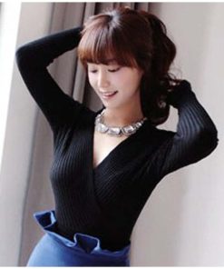 新作入荷アイテム | レディース ニットソー 長袖 プルオーバー トップス 韓国ファッション ニット きれいめ 秋冬 Vネック ニットセーター