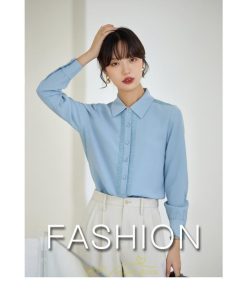 シャツ・ブラウス | ブラウス レディース 長袖 50代 白 シャツ ゆったり トップス きれいめ フォーマル 上品 フェミニン 青 高品質 40代 OL 通勤 フォーマル 20代 30代