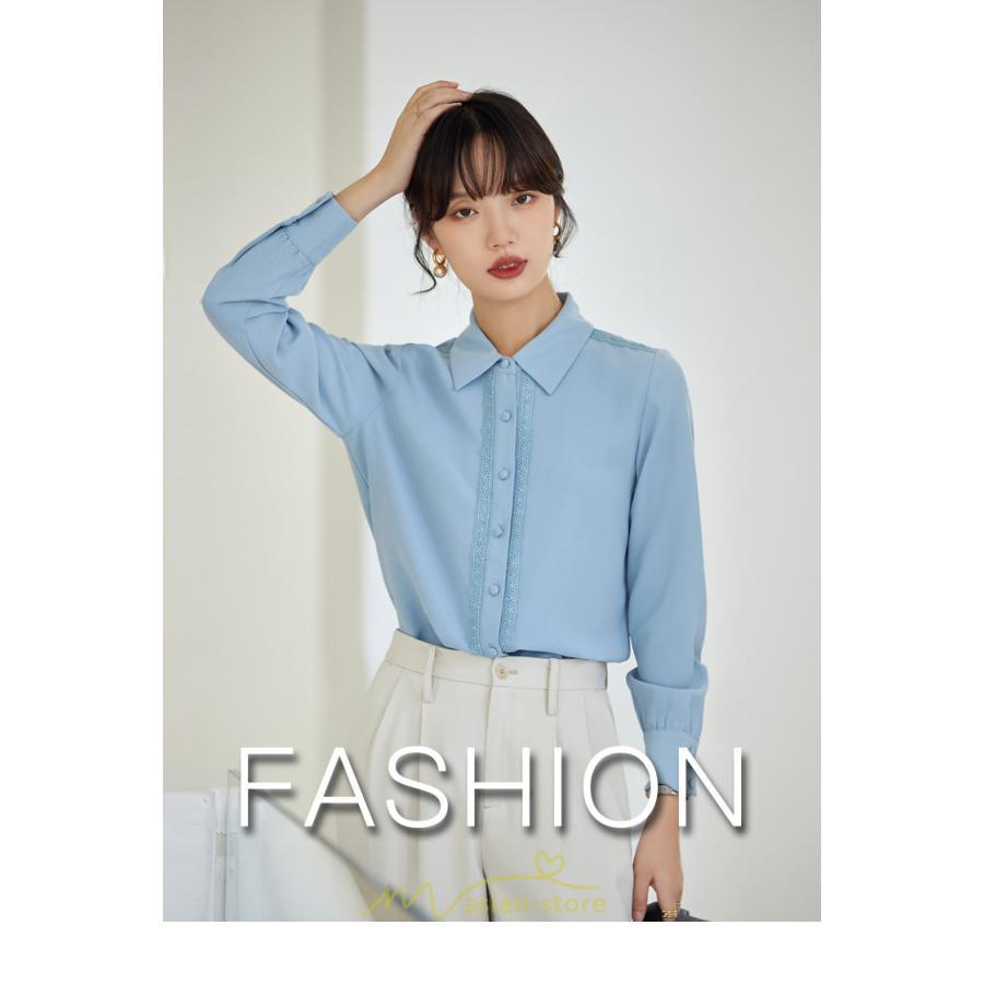 シャツ・ブラウス | ブラウス レディース 長袖 50代 白 シャツ ゆったり トップス きれいめ フォーマル 上品 フェミニン 青 高品質 40代 OL 通勤 フォーマル 20代 30代