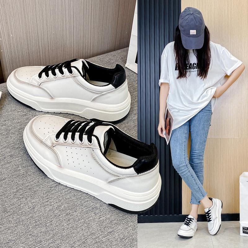 スニーカー | レディースシューズ レースアップ ローカット 厚底靴 履きやすい フラットシューズ ローカットシューズ カジュアルシューズ