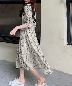 ワンピース | 花柄 フレアワンピース春夏カシュクール風