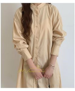 マキシ | シャツワンピ 2WAY カーディガン 長袖 ロング 無地 体型カバー ワンピース アウター レディース 春アウター お出かけ 20代30代40代50代 羽織り カジュアル 上品