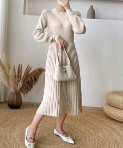 ワンピース | リブニット レディース 秋冬