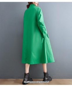 マキシ | ロングワンピース シャツワンピ レディース ギャザー 大人可愛い 森ガール 大きいサイズ さりげなく体型カバー オシャレ