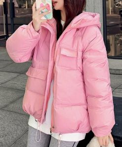 ジャケット・ブルゾン | 中綿フェイクダウンジャケット フード付き