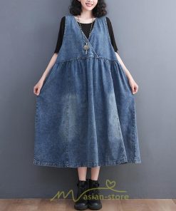 オーバーオール サロペット | オーバーオール デニムサロペットスカート ロングスカート ジャンパースカート デニムスカート レディース ポケット 大人 無地 20代30代 キュート 40代