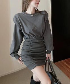 ワンピース | タイトシャーリング 韓国風