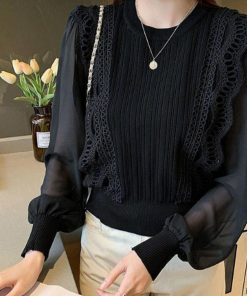 シャツ・ブラウス | ブラウストップス プルオーバー 異素材