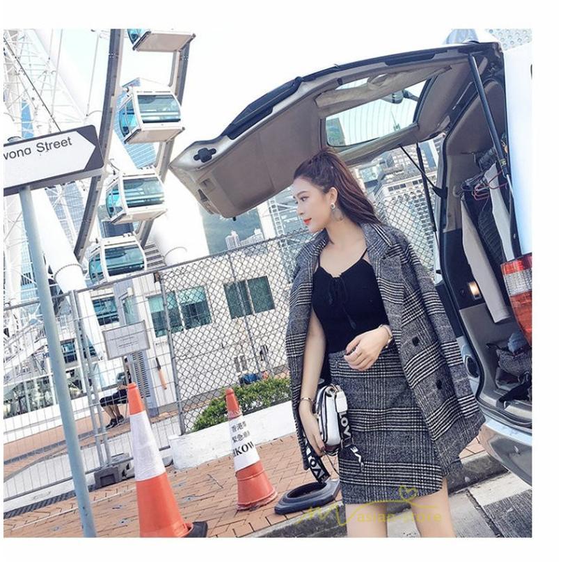 スカートスーツ | セットアップ レディース フォーマルスーツ 千鳥格子柄 アウター スカート ミニ丈 通勤 OL きれいめ オフィス 結婚式 入学 カジュアル