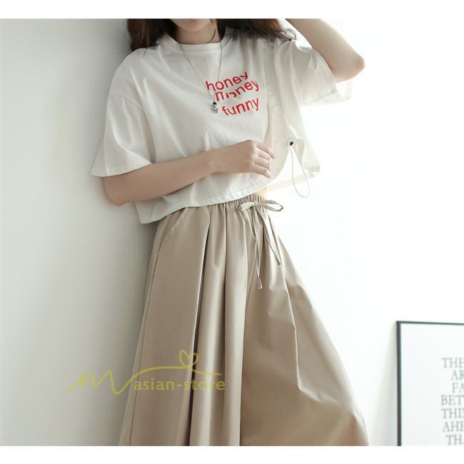 ワイドパンツ | ガウチョパンツレディース スカンツ スカーチョ リラックスパンツ 無地 ウエストゴム ゆったり シンプル 体型カバー おしゃれ ガウチョ ボトムス