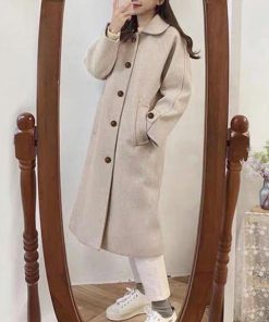 トレンチコート | ステンカラーコートレディース中綿コート冬