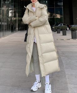 トレンチコート | フード付きキルティングコート レディース