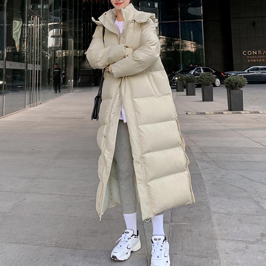 トレンチコート | フード付きキルティングコート レディース