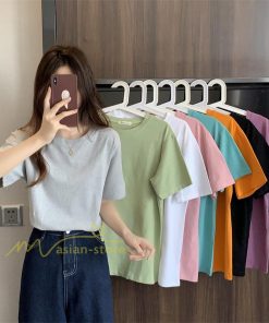 ｔシャツ・カットソー | Tシャツ レディース 半袖 カジュアル ゆったり お洒落 可愛い カットソー クルーネック 20代30代40代50代 通勤通学 着痩せ 春夏 お出かけ 着回し 無地人気 上品