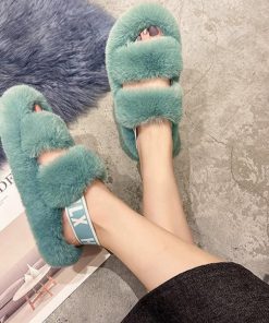 サンダル | ファーレディースファースリッパ