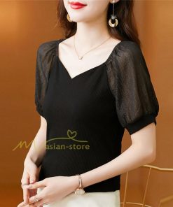 ｔシャツ・カットソー | シャツ レディース 春夏新作 40代 半袖 ニットトップス 無地Tシャツ Vネック 20代30代40代50代 エレガント カジュアル ファッション 着痩せ 人気 お出かけ 上品