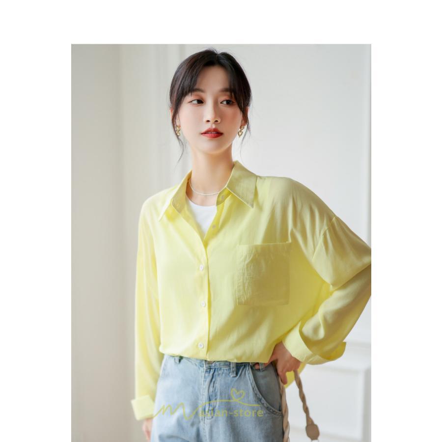 シャツ・ブラウス | ブラウス トップス 長袖 Vネック ボタン 無地 上品 通勤 レディース 秋 20代 30代 40代 OL ママ 母 フェミニン デート お出かけ 通勤 リクルート お仕事