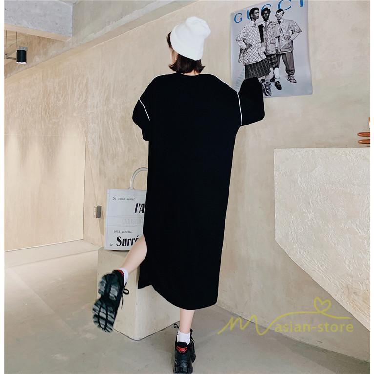 マキシ | 黒ワンピース 長袖ワンピース 秋物 レディース ロングワンピース ゆったり 大きいサイズ 裾スリット 30代40代 大人 ワンピース かわいい 通学通勤 20代50代