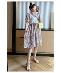 ワンピース | マタニティ 2点セット シフォン レディース マタニティウェア ママ服 妊婦服 産前 薄手 カジュアル 膝丈 産後 かわいい