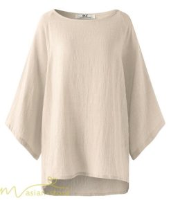 ｔシャツ・カットソー | ｔシャツ レディース カットソー ゆったり 7分袖 リネン混 40代 50代 カジュアル トップス 大きいサイズ 20代 春夏秋 可愛い 体型カバー 無地 30代 シンプル