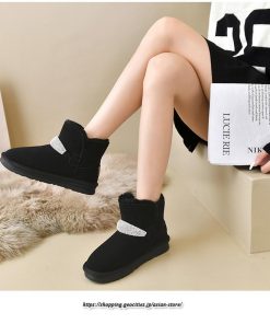 ブーツ | ムートンレディース 靴 スノーシューズ 裏起毛 防寒 内ボア 冬靴 おしゃれ 2022新作 美脚 疲れない 保温 美脚 歩きやすい あったか 可愛い 冬