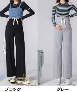パンツ レギンス | マタニティ パンツ ボトムス レディース 春 秋 新作 ワイドパンツ 体型カバー 大きいサイズ マタニティウェア マタニティパンツ 無地 着痩せ ロングパンツ